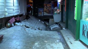 Beşiktaş’ta Sokakta bulunan bir kadın göçük altında kaldı