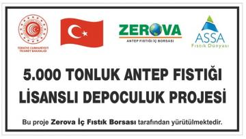 ZEROVA ASSA LİDAŞ Antep Fıstığı Lisanslı Depoculuk Hizmete Giriyor