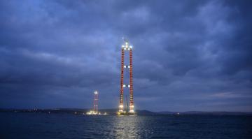 1915 Çanakkale Köprüsü’nde çalışma halatı montajı başladı