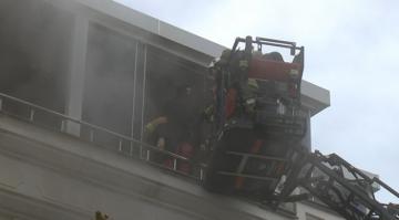 İstanbul’da patlayan çamaşır makinesi yangın çıkardı