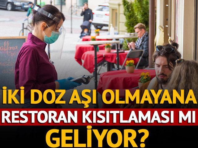 2 doz aşısı olmayan girmesin!