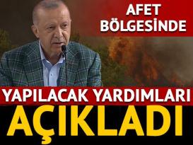 Erdoğan afet bölgesinde yapılacak yardımları açıkladı