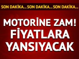 Motorine 23 kuruş zam