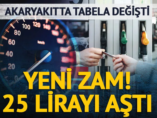 Akaryakıta bir zam daha