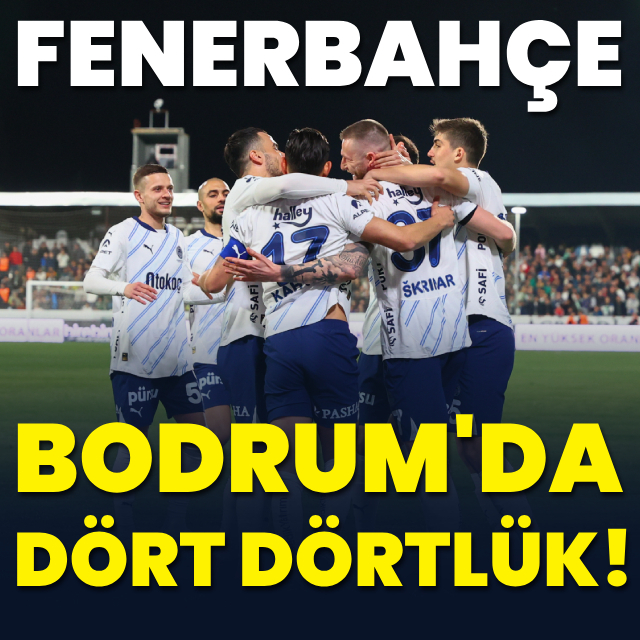 Bodrum FK: 2 – Fenerbahçe: 4 | MAÇ SONUCU