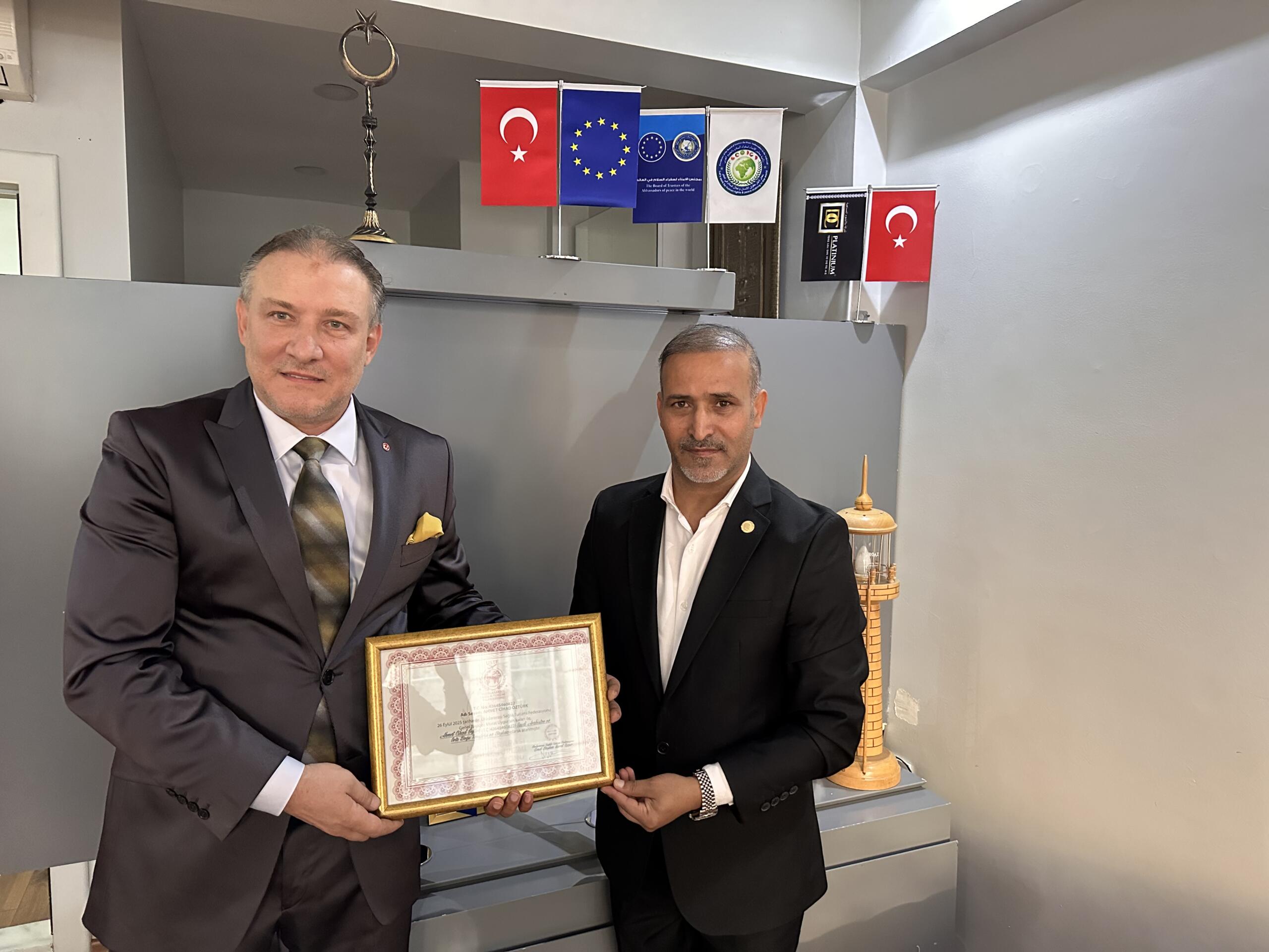 Ahmet Cihad Öztürk, Uluslararası Sağlık Turizmi Federasyonu Katar ve Ortadoğu Başkanı Oldu
