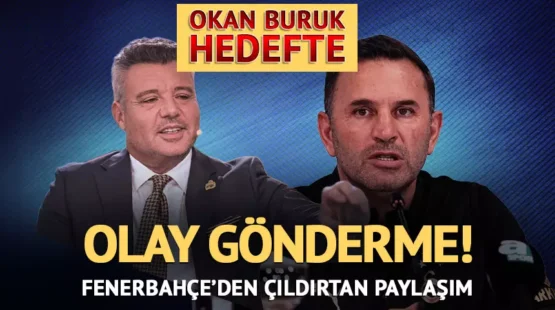 Galatasaray’ı yenen Fenerbahçe’den Okan Buruk’a göndermeler geldi!